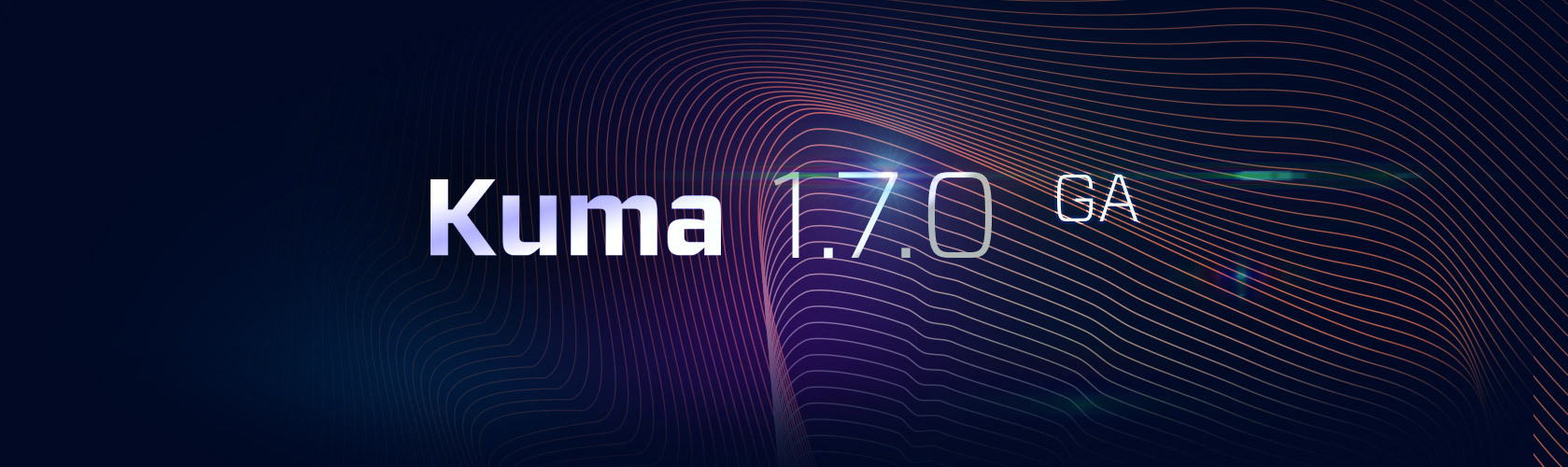 Featured image for a blog article titled Kuma 1.7.0 GA Released with Builtin Gateway for Cross-Mesh Communication, ARM Support, and More!.
